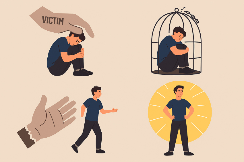 خارج شدن از نقش قربانی