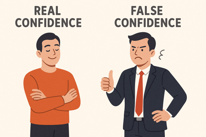 تفاوت اعتماد به نفس واقعی و کاذب