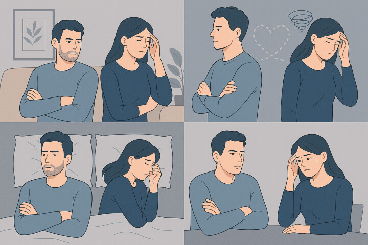 نقش اضطراب در فاصله عاطفی زوجین